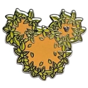 Disney Flower Garland Wreath mickey Head Trading Pin